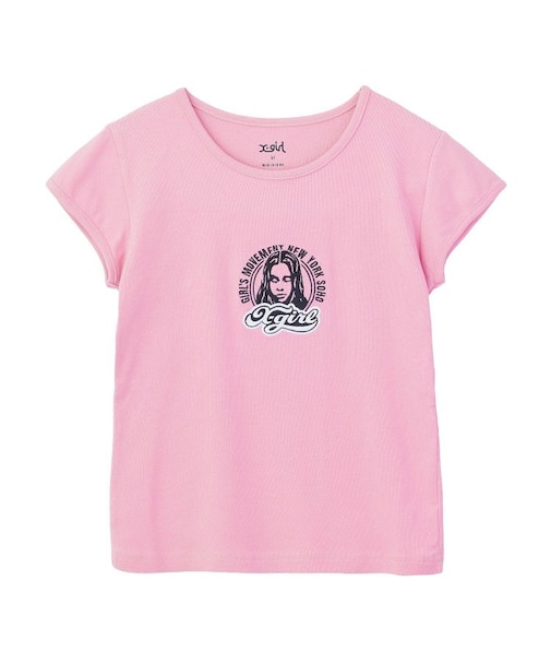 FACE AND LOGO PATCH S/S BABY TEE