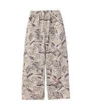 FACE LABEL POCKET EASY PANTS
