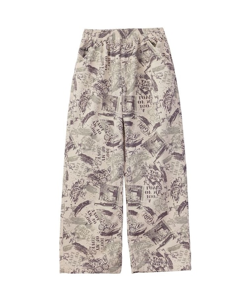 FACE LABEL POCKET EASY PANTS