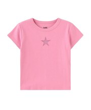 SHEER STAR S/S BABY TEE