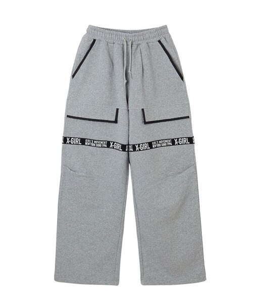 X-girl LOGO TAPE SWEATPANTS