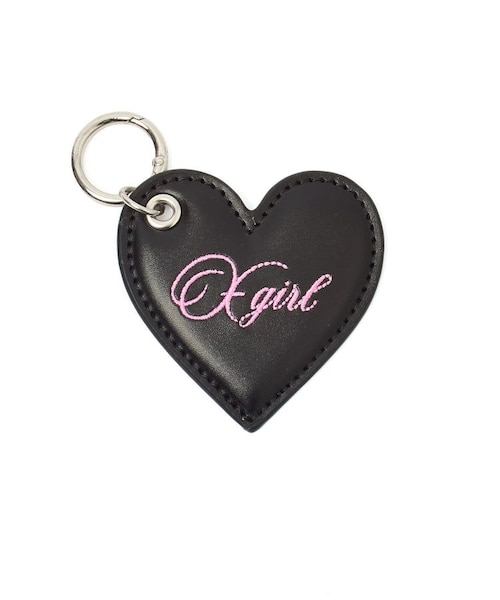 FAUX LEATHER HEART KEYRING｜エックスガールの通販｜&mall（アンド