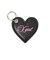 FAUX LEATHER HEART KEYRING