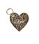 FAUX LEATHER HEART KEYRING