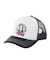 CHEERFUL LOGO AND FACE TRUCKER CAP