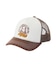 CHEERFUL LOGO AND FACE TRUCKER CAP