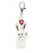 BUNNY AND HEART KEY CHARM