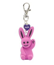 BUNNY AND HEART KEY CHARM