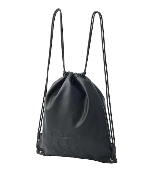 XG EMBLEM FAUX LEATHER KNAPSACK