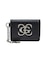 METAL XG EMBLEM FAUX LEATHER CARD CASE