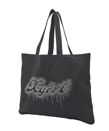 RHINESTONE LOGO BIG TOTE BAG