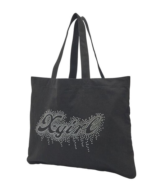RHINESTONE LOGO BIG TOTE BAG