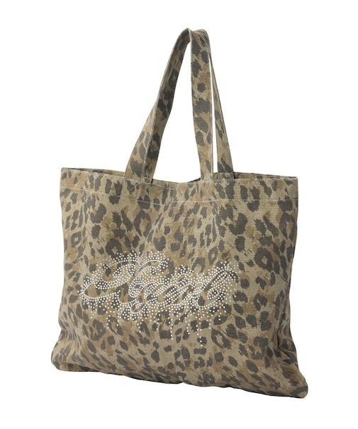 RHINESTONE LOGO BIG TOTE BAG