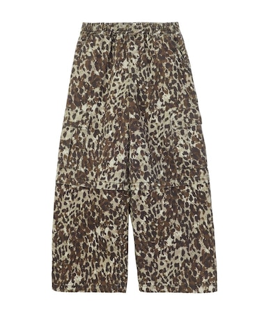 EMBLEM POCKET 2WAY WIDE LEG CARGO PANTS