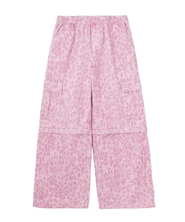 EMBLEM POCKET 2WAY WIDE LEG CARGO PANTS