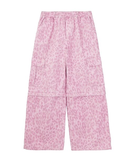 EMBLEM POCKET 2WAY WIDE LEG CARGO PANTS