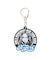 CHEERFUL LOGO AND FACE RUBBER KEY CHARM