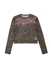 SPRAY LOGO MESH L/S COMPACT TOP