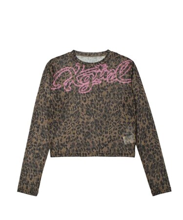 SPRAY LOGO MESH L/S COMPACT TOP