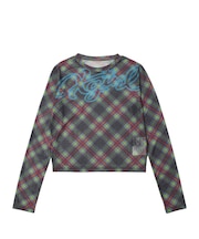 SPRAY LOGO MESH L/S COMPACT TOP