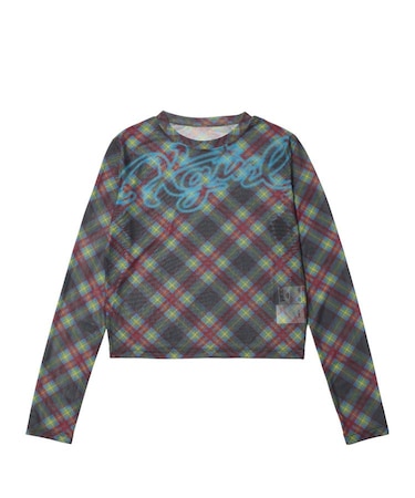 SPRAY LOGO MESH L/S COMPACT TOP