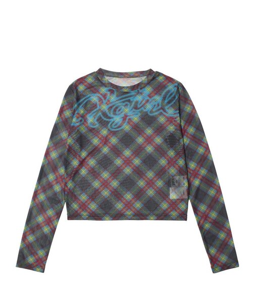 SPRAY LOGO MESH L/S COMPACT TOP