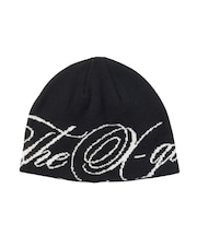 THE X-GIRL SCRIPT LOGO JACQUARD BEANIE