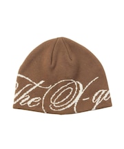 THE X-GIRL SCRIPT LOGO JACQUARD BEANIE