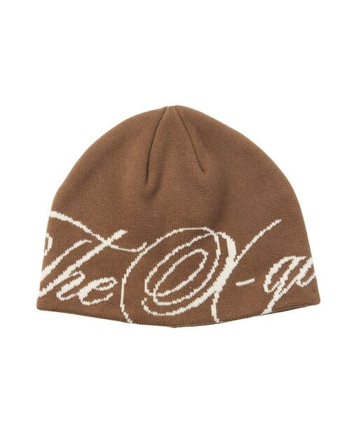 THE X-GIRL SCRIPT LOGO JACQUARD BEANIE