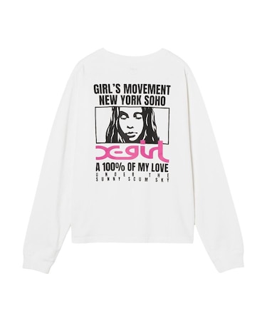 FACE BOX AND MESSAGE L/S TEE