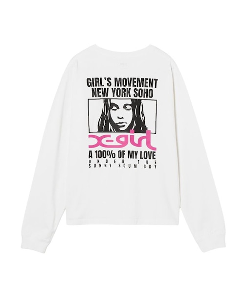 FACE BOX AND MESSAGE L/S TEE