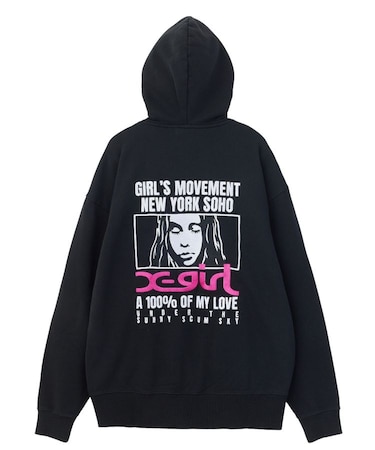 FACE BOX AND MESSAGE ZIP UP SWEAT HOODIE