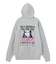 FACE BOX AND MESSAGE ZIP UP SWEAT HOODIE