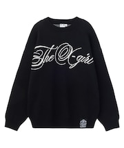 SCRIPT LOGO JACQUARD KNIT TOP