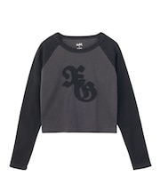 PIGMENT DYED PATCH RAGLAN L/S BABY TEE