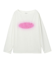 SCRIPT LOGO ONE SHOULDER L/S TEE