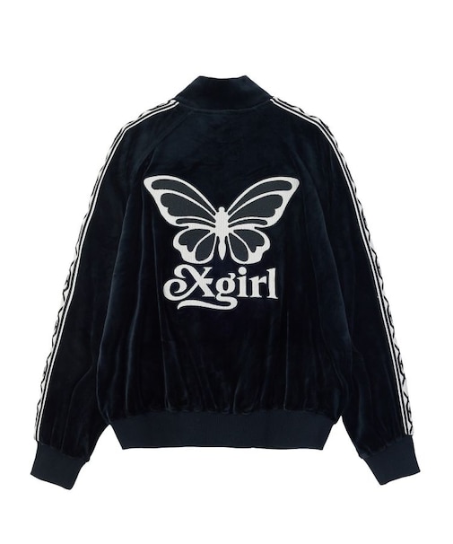 BUTTERFLY VELOUR TRACK JACKET