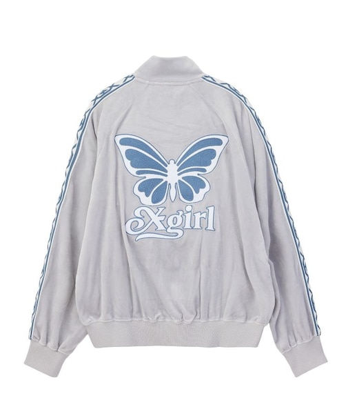BUTTERFLY VELOUR TRACK JACKET