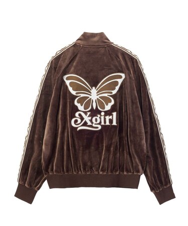 BUTTERFLY VELOUR TRACK JACKET