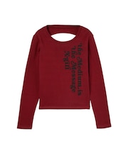 BACK SLIT COMPACT L/S TOP