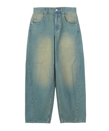 LOGO MARK STITCHED DENIM PANTS