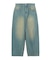 LOGO MARK STITCHED DENIM PANTS