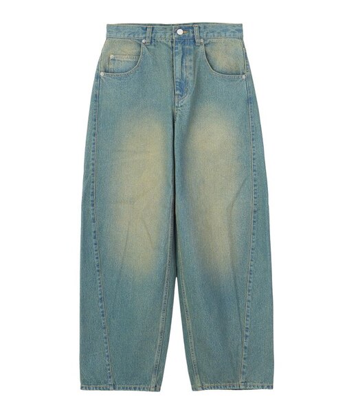 LOGO MARK STITCHED DENIM PANTS