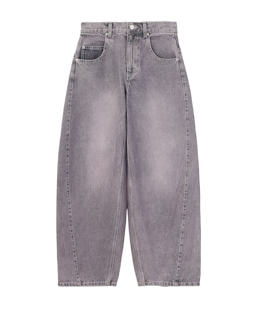 LOGO MARK STITCHED DENIM PANTS