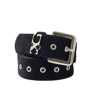 FAUX CALF HAIR LEATHER XG BELT