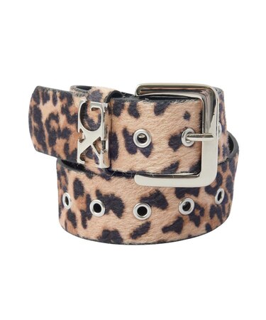 FAUX CALF HAIR LEATHER XG BELT