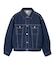 LOGO MARK STITCHED DENIM JACKET