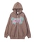 BUTTERFLY EMBLEM ZIP UP SWEAT HOODIE