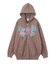 BUTTERFLY EMBLEM ZIP UP SWEAT HOODIE