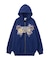 BUTTERFLY EMBLEM ZIP UP SWEAT HOODIE